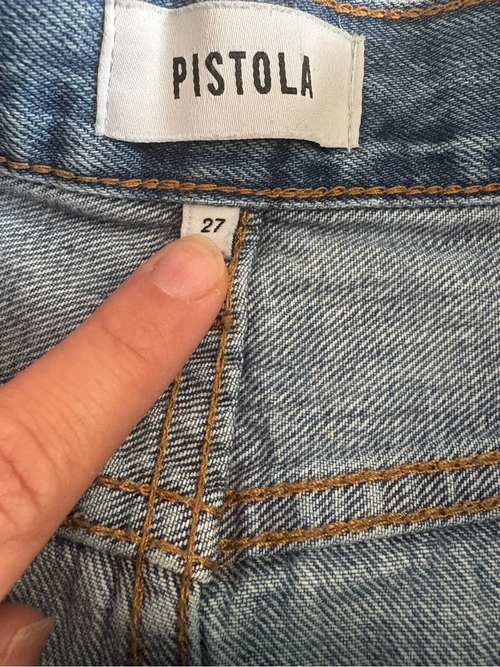 Pistola Maeve Super High Rise Cut Off Shorts 27